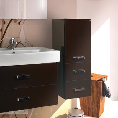 Шкаф-пенал  Акватон Полуколонна подвесная Америна, цвет темно-коричневый 1A137803AM430 