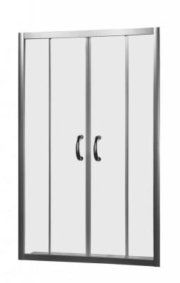 Матовый хром, прозрачное стекло