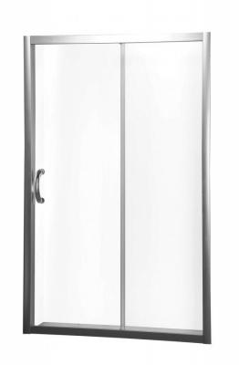 Матовый хром, прозрачное стекло