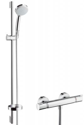 Душевой набор Hansgrohe Croma 100 Vario/Ecostat Comfort Combi 27035000 Хром