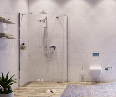 Душевой уголок, прямоугольник, с левой распашной дверью Wasser Kraft Aller White Aller 10H06LWHITE 