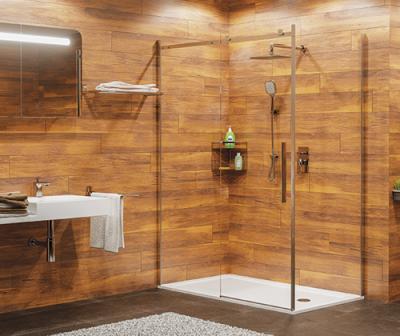 Душевой уголок, прямоугольник, с универсальной раздвижной дверью Wasser Kraft Alme 15R07 