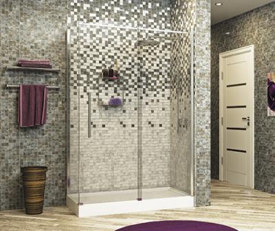 Душевой уголок, прямоугольник, с универсальной раздвижной дверью Wasser Kraft Dinkel 58R06 