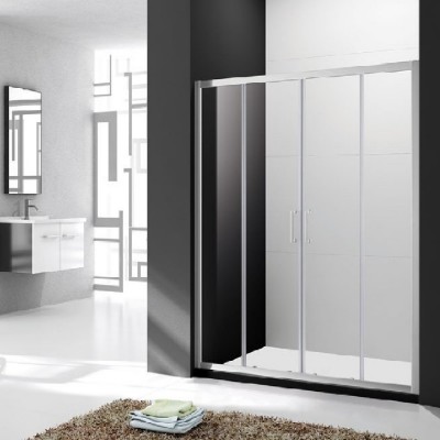 Дверь в душевую нишу Cezares  Molveno ограждение  Molveno BF-2 180 профиль Хром, стекло прозрачное