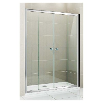 Дверь в душевую нишу Cezares   Pratico  Душевая дверь в нишу  Cezares Pratico BF-2 160 профиль Хром, стекло прозрачное