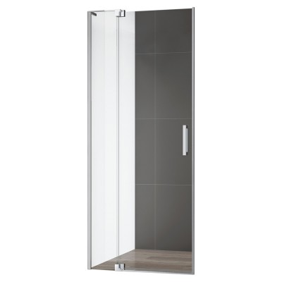 Cezares Slider B1 80/90 Прозрачное стекло, профиль хром