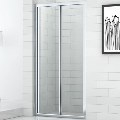 Дверь в душевую нишу Cezares  Eco  Душевая дверь в нишу   ECO-O-BS-90-C-Cr Cezares Eco BS-90 профиль Хром стекло прозрачное