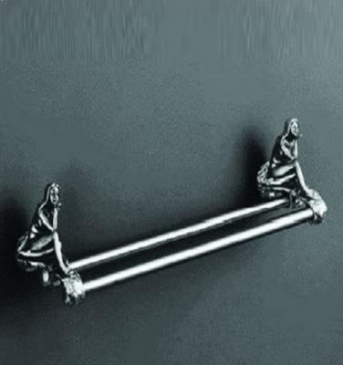 Двойной Полотенцедержатель Art&Max Juno AM-0718 серебро