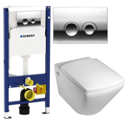 Комплект унитаза Jacob Delafon Escale с инсталляцией Geberit E1306-00+458.122.21.1 Белый