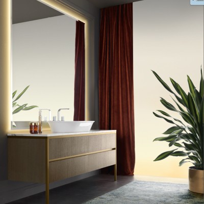 Раковина NEW YORK накладная 70х48.2хh14.5см без перелива c 3отв. керамика, цвет: белый-80