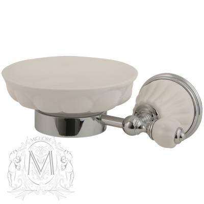 Мыльница Migliore Olivia ML.OLV-60.601 BI.CR (белый/хром)