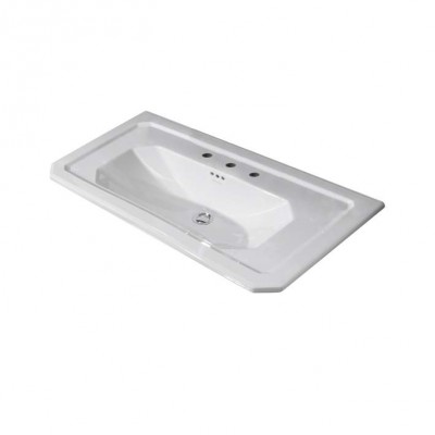  Раковина-консоль подвесная с 3 отверстиями для смесителя с переливом Noken  Imagine  N383000005 Imagine 