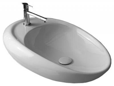 Раковина накладная Scarabeo Moai 71 R 8602 Белая 8602