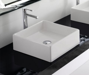 Раковина накладная Scarabeo Teorema 8031-40 Белая