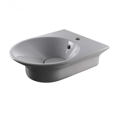 Раковина подвесная с переливом и керамическим донным клапаном типа“clicker” Noken Tono N372769948 Tono