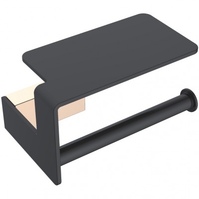 Q 10941-G-B с полочкой Черный Золото