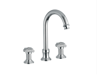 Смеситель для раковины на 3  отверстия Bugnatese Olympia 8412K CR (хром)