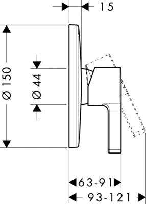 Смеситель Hansgrohe Metris S 31665000 хром