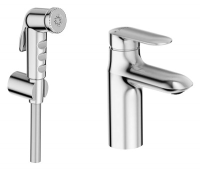 Смеситель с гигиеническим душем Jacob Delafon Kumin E99465-CP Хром