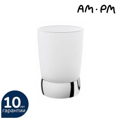 Стеклянный стакан, отдельностоящий AM.PM Sensation A3031300 Хром
