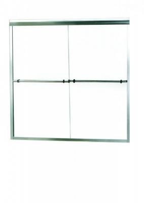 Матовый хром, прозрачное стекло