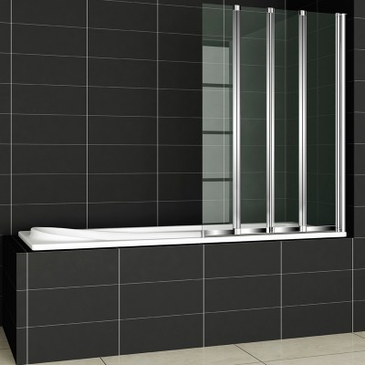 Cezares Pratico V-4 100x140 профиль Хром, стекло прозрачное