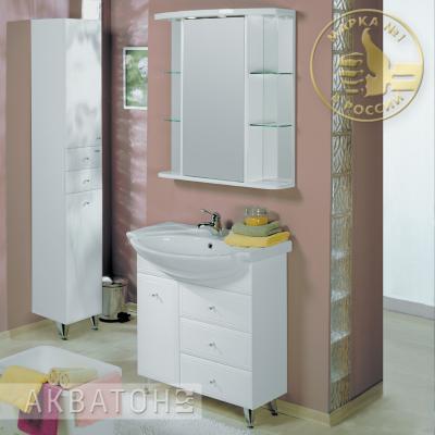 Тумба под раковину Акватон 564-1 Эмили М 80  1A056401EM010 белый