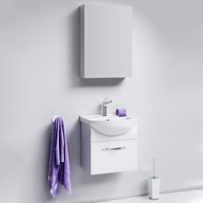 Тумба под раковину Aqwella Аллегро 50 подвесная Agr.01.05/1 Белый
