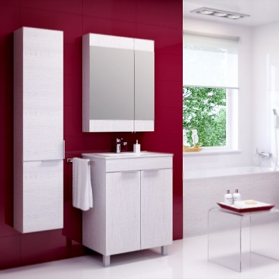 Тумба под раковину Aqwella Бриг 60 2 ящика Br.01.06/W Белый