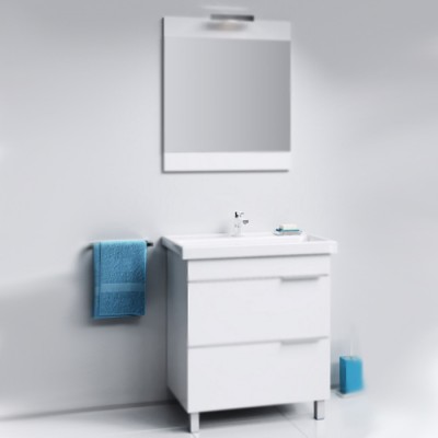 Тумба под раковину Aqwella Бриг 75 Br.01.07/2/W Белый