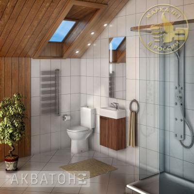 Тумба под раковину Акватон Эклипс 46 1A172701EK560 эбони темный