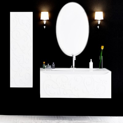 Тумба под раковину Aqwella Элеганс 120 подвесная EL.01.12 Белый