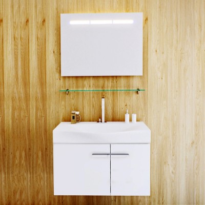 Тумба под раковину Aqwella Европа 70 подвесная Eu.01.07 Белый