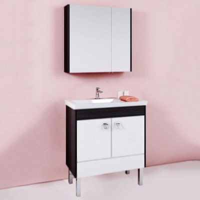 Тумба под раковину Aqwella Командор 70 Kom.01.07/n/VM Белый/венге магия