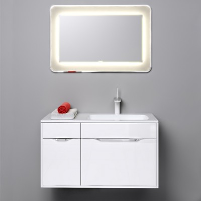 Тумба под раковину Aqwella Малага 90 подвесная Mal.01.09 L Белая