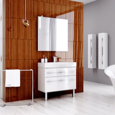 Тумба под раковину Aqwella Милан 100 Mil.01.10/2n/W Белый