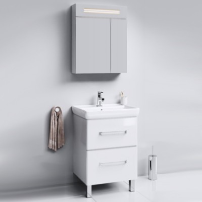 Тумба под раковину Aqwella Нео 60 Neo.01.06 Белый 