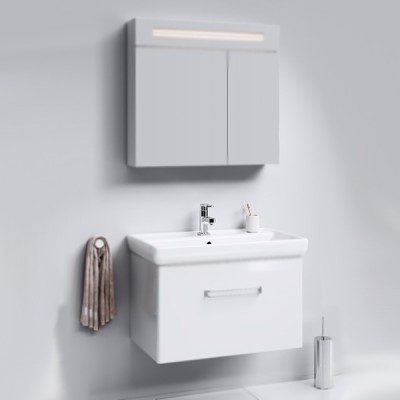 Тумба под раковину Aqwella Нео 80 подвесная Neo.01.08/1 Белый 