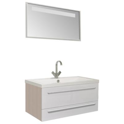 Тумба под раковину Aquanet Нота 100 Алюминий 171496 белый глянец