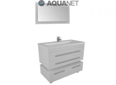 Тумба под раковину Aquanet Нота 90 Лайт 171492 белый глянец