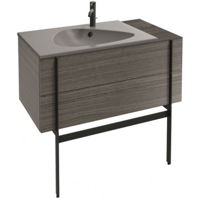 Тумба под раковину Jacob Delafon Nouvelle Vague 100 подвесная с выступом EB3031-N18  Белый глянец