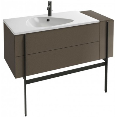 Тумба под раковину Jacob Delafon Nouvelle Vague 120 подвесная 3 ящика с выступом EB3034-N18 Белый глянец