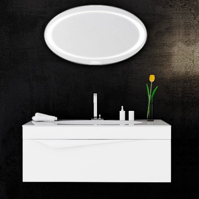 Тумба под раковину Aqwella Папирус Папируc 100 подвесная Pap.01.10/W Белый