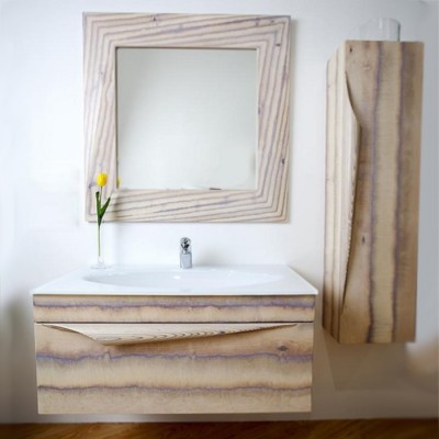 Тумба под раковину Aqwella Папирус Wood 100 подвесная Pap-w.01.10/LIGHT Светлое дерево