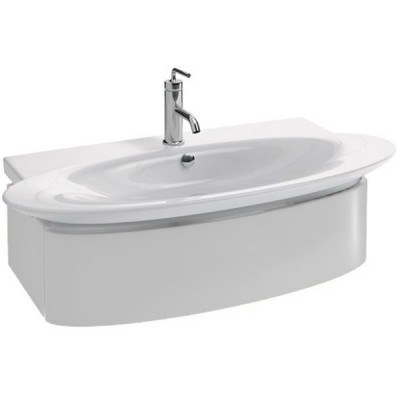 Тумба под раковину Jacob Delafon Presquile 100 подвесная 1 ящик EB1100-G1C Белый глянец