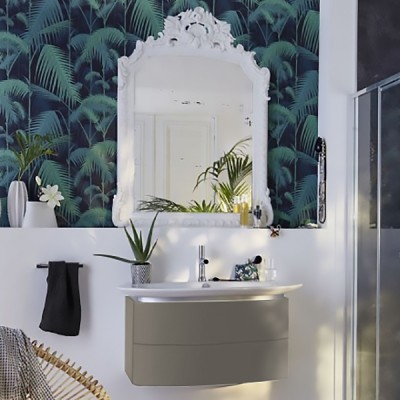 Тумба под раковину Jacob Delafon Presquile 80 подвесная EB1103-G1C Белый глянец