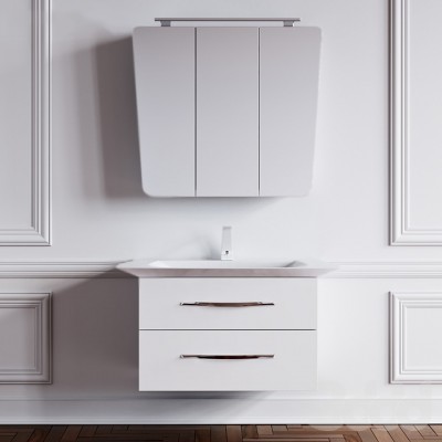 Тумба под раковину Aqwella Симфония W 90 подвесная Sim.01.07/2/W Белый