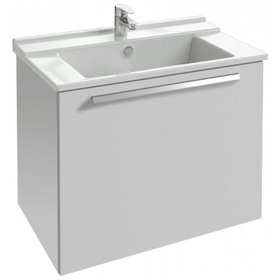 Тумба под раковину Jacob Delafon Struktura 77 подвесная 1 ящик EB1285-N18 Белый блестящий