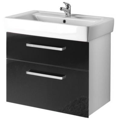 Тумба подвесная Dreja Q Max 80 S 60209 черный глянец