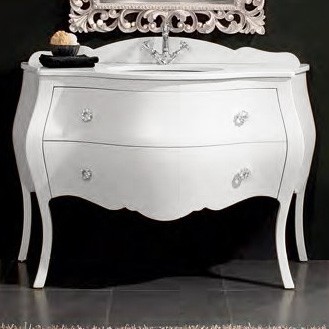 Тумба с раковиной  Variante Carlotta bianco laccato lucido 